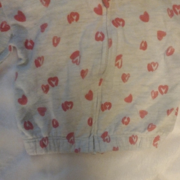 Carter's White and Red Sweatshirt with Heart Pattern​ - Picture 7 of 7
